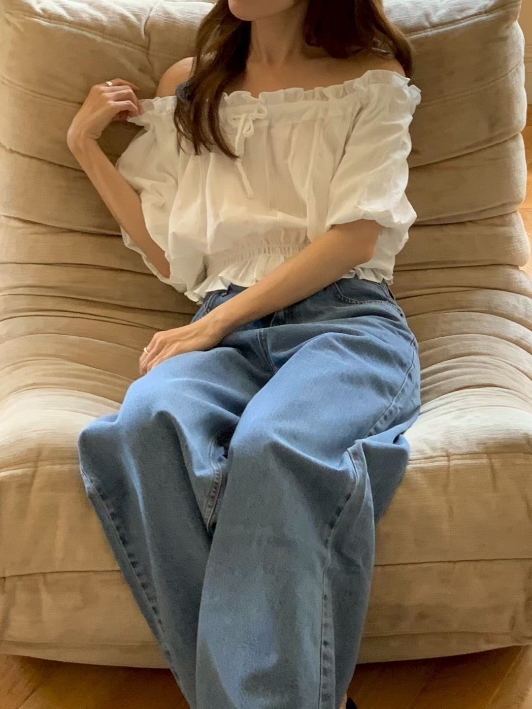 (予約)Objet / Allen Off-Shoulder Blouse / 2color