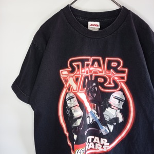 STAR WARS　レゴ　コラボ　クルーネック　Tシャツ　ダースベイダー　黒