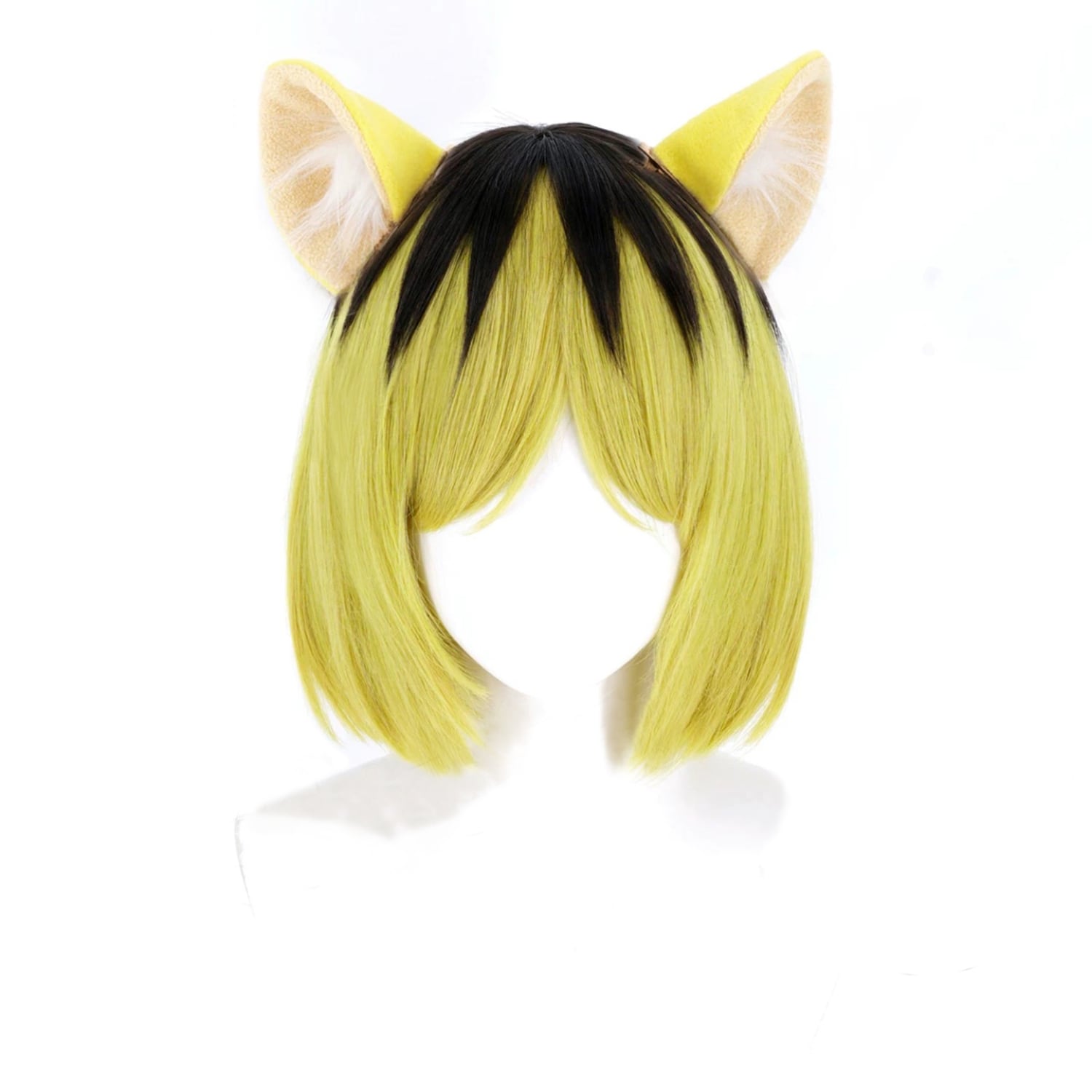 コスプレ耐熱ウィッグ コスプレ耐熱ウィッグ イエロー ゴールド ダーク