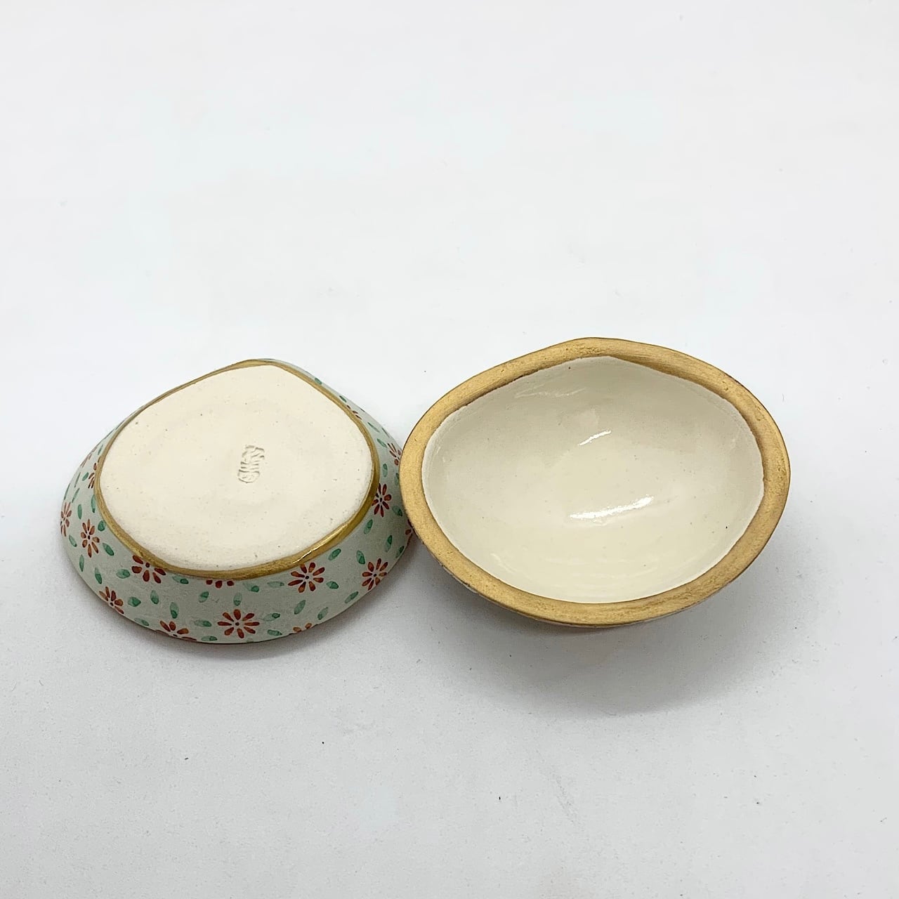 金彩蛤香合 花かさね 木箱入 | ありく kyoto