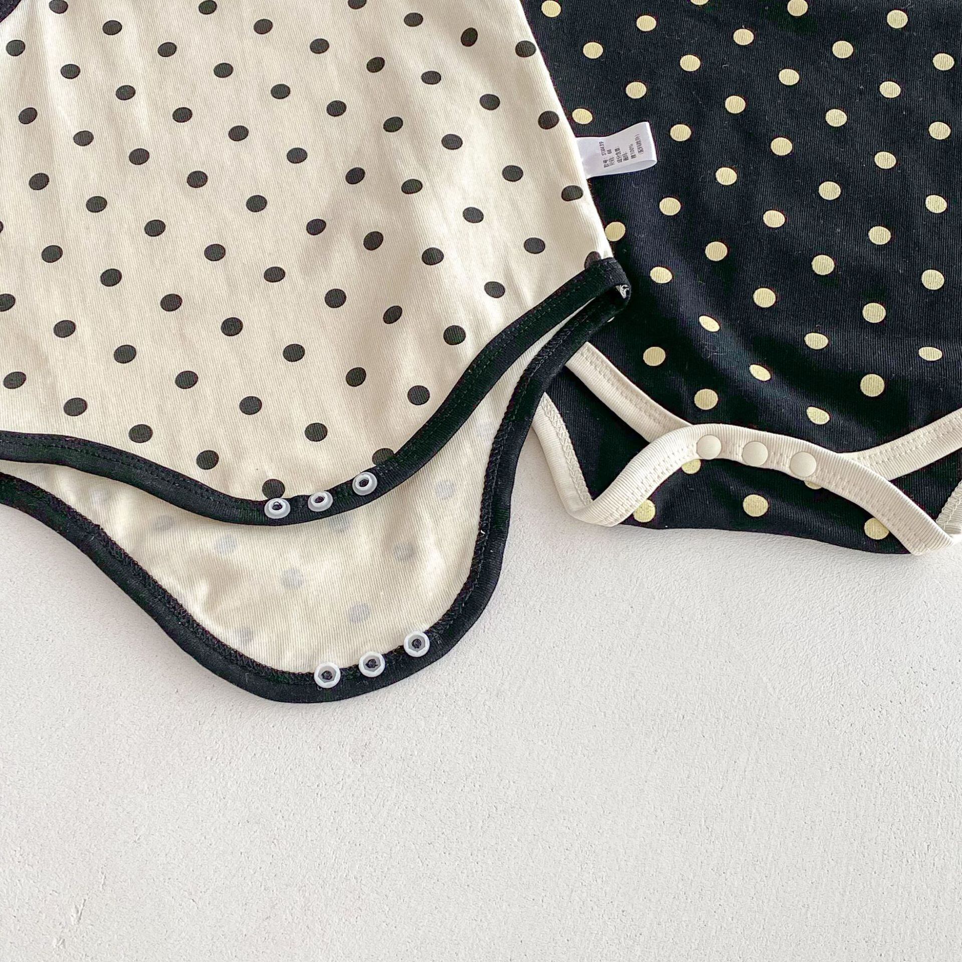 リボンドットキャミロンパース