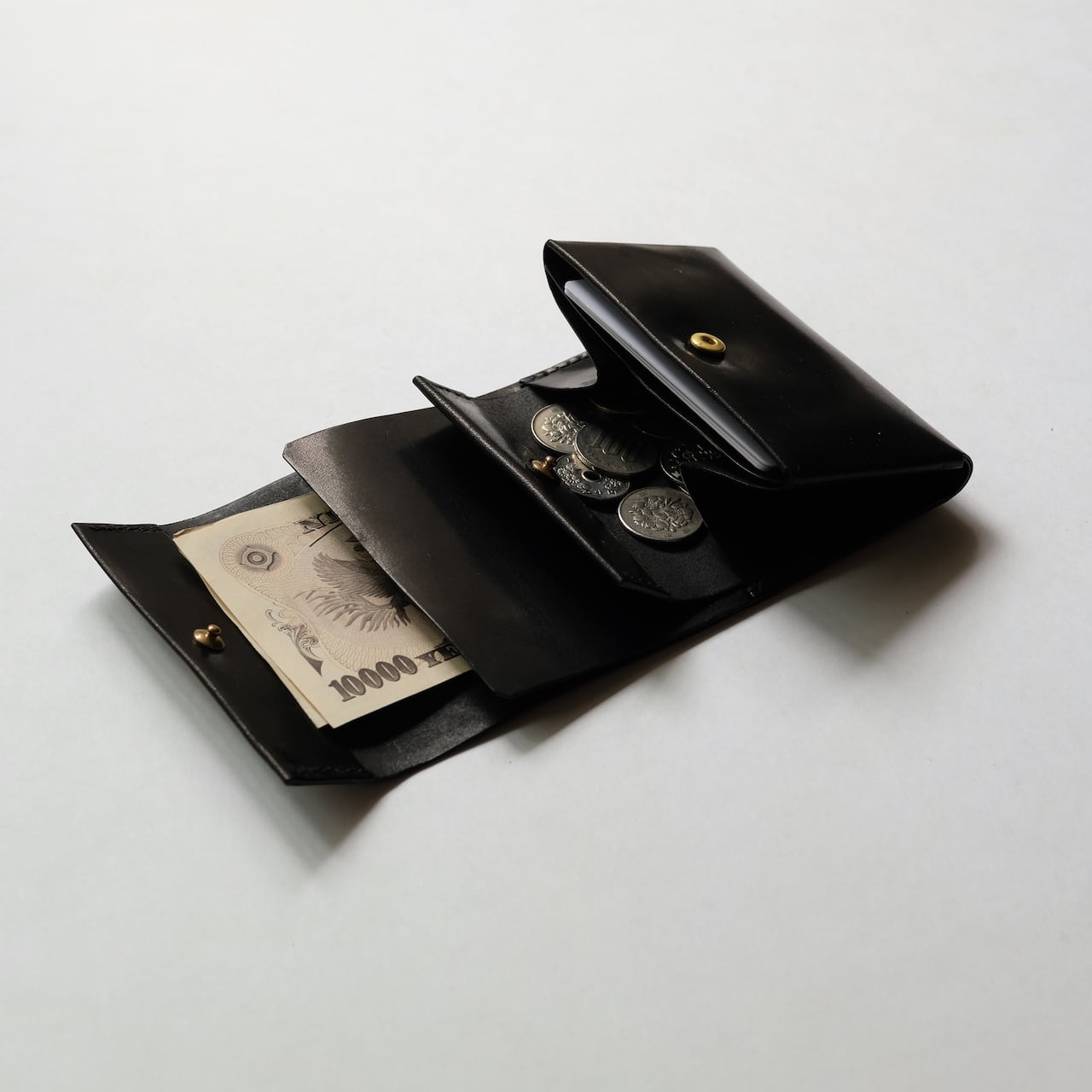 roll wallet - bk - GUIDI / cavallo culatta | PAY ID