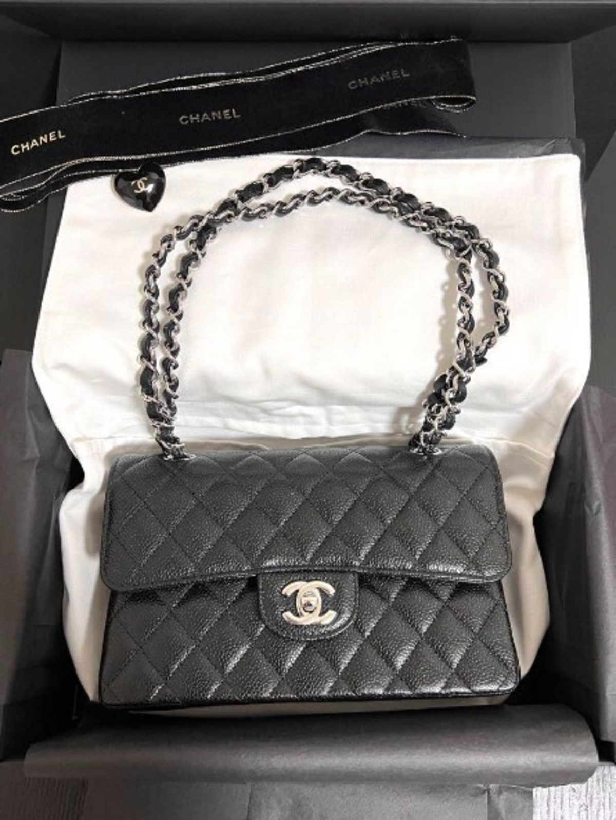 CHANEL シャネル マトラッセ シルバー金具 スモール 23 クラシック