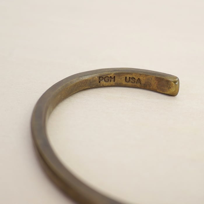 SバングルSTUDEBAKER LS真鍮USA製ハンドメイドアクセサリー STUDEBAKER METALS（スチュードベーカー メタル） CLASSIC CUFF