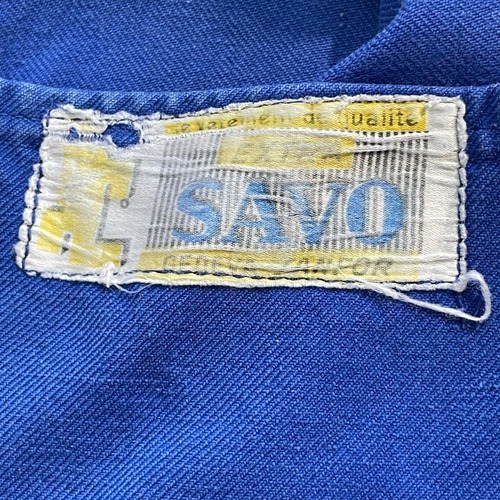 50s SAVO 刺繍タグ コットンツイル フレンチワークジャケット 詳細写真2