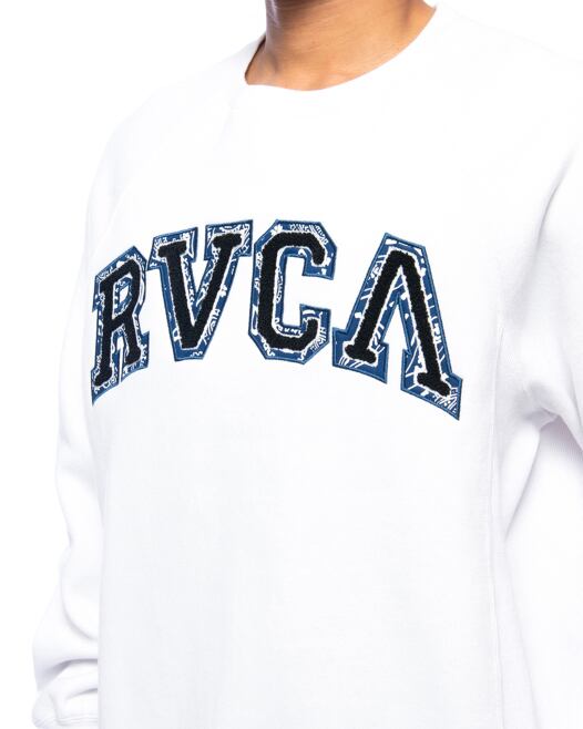 RVCA (ルーカ) HAV RVCA CR ロゴ クルー スウェット ホワイト BB042009 トレーナー | FAITH powered by  BASE