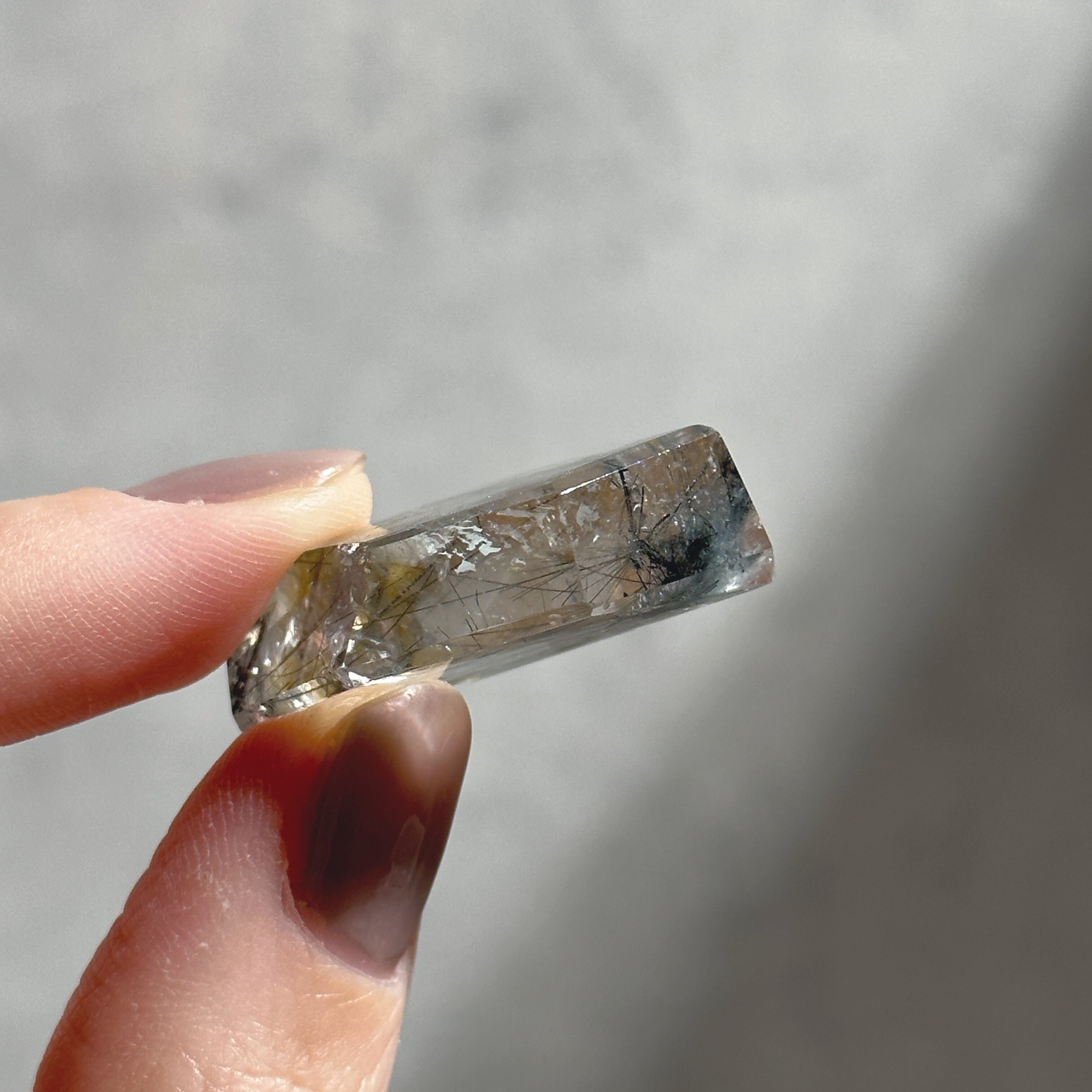ブラックルチルインクォーツ フリーフォーム01◇Black Rutile in