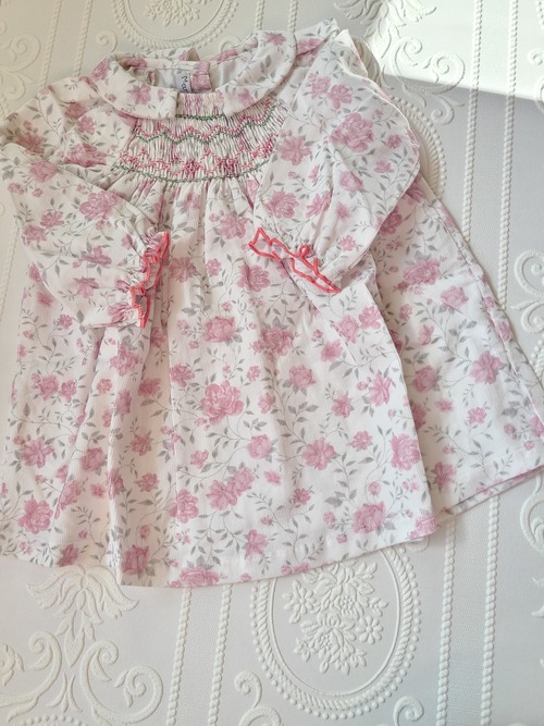 【Marie Puce Paris】BeBe ベビーシリーズ ALEXIA  Corduroy dress～ Rose Romance