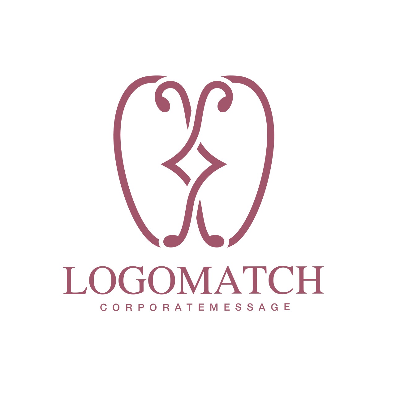 美しく輝く上品な歯のロゴ