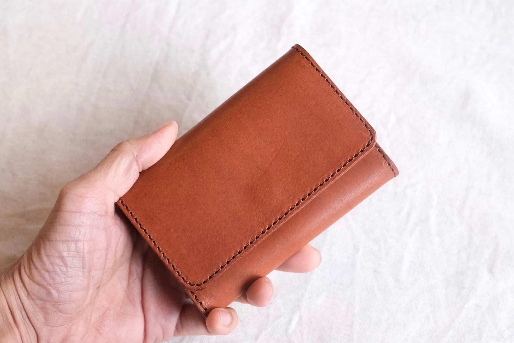 《即納》separate business card case【brown】