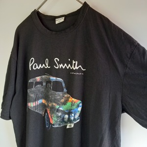 ポールスミスLONDON　クルーネック　プリントTシャツ　半袖　黒　XXL