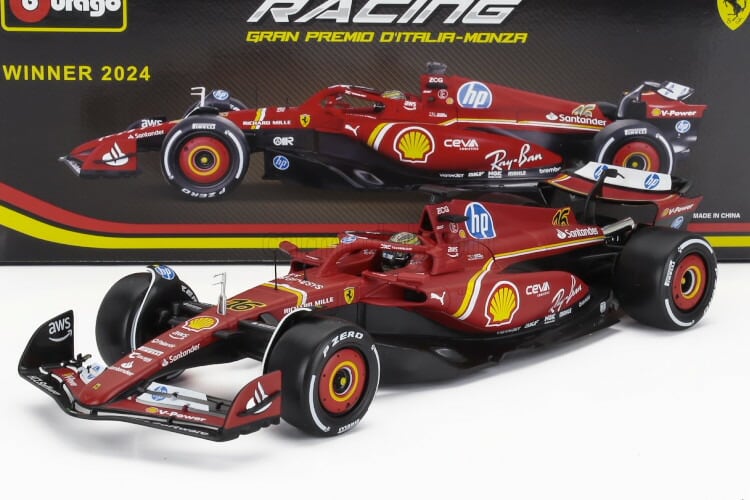 新品1/43 ブラーゴ フェラーリF1 2024 SF24+トランスポーター ブラゴ 1