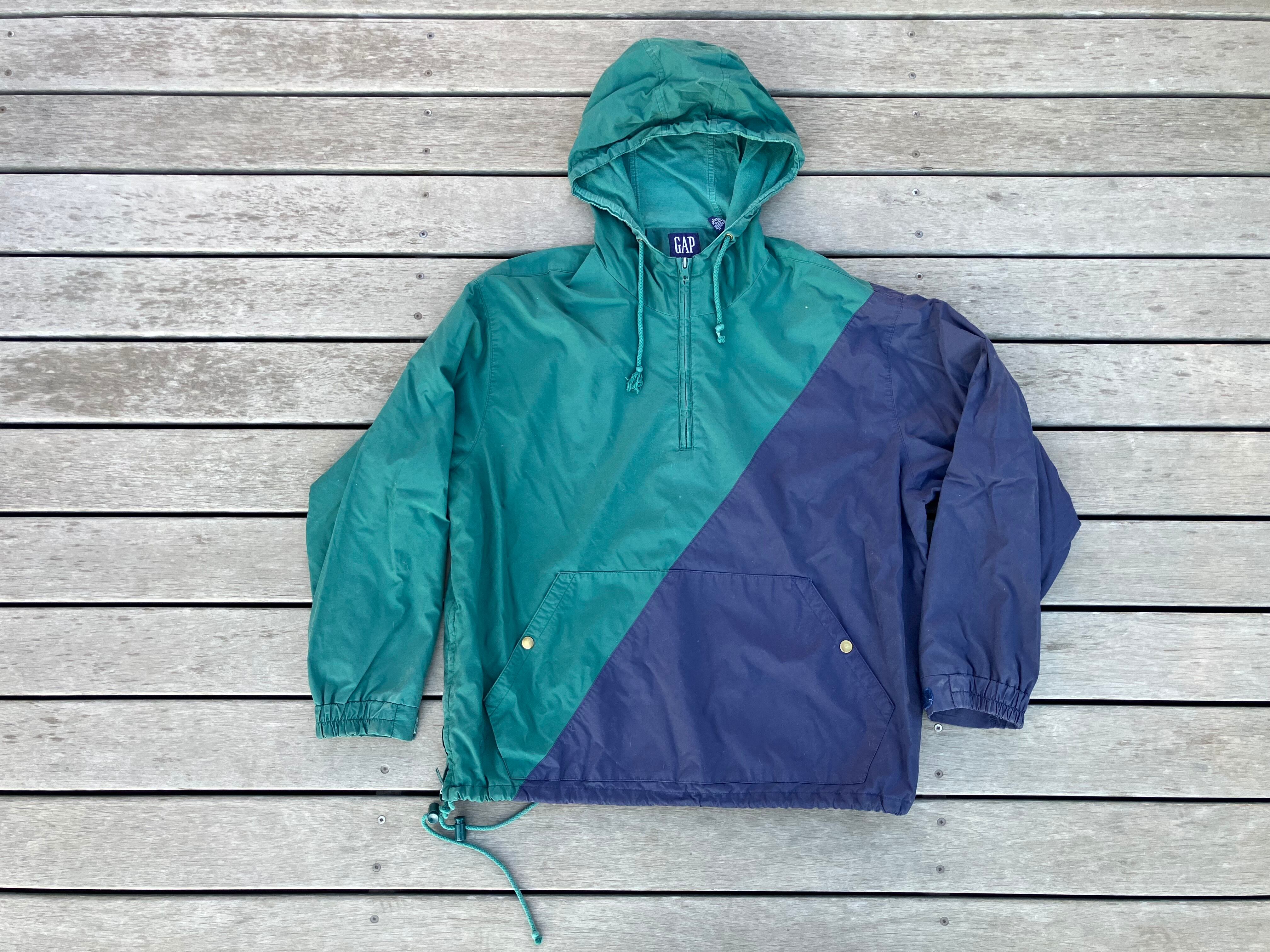 90s GAP 2TONE ANORAK HOODIE