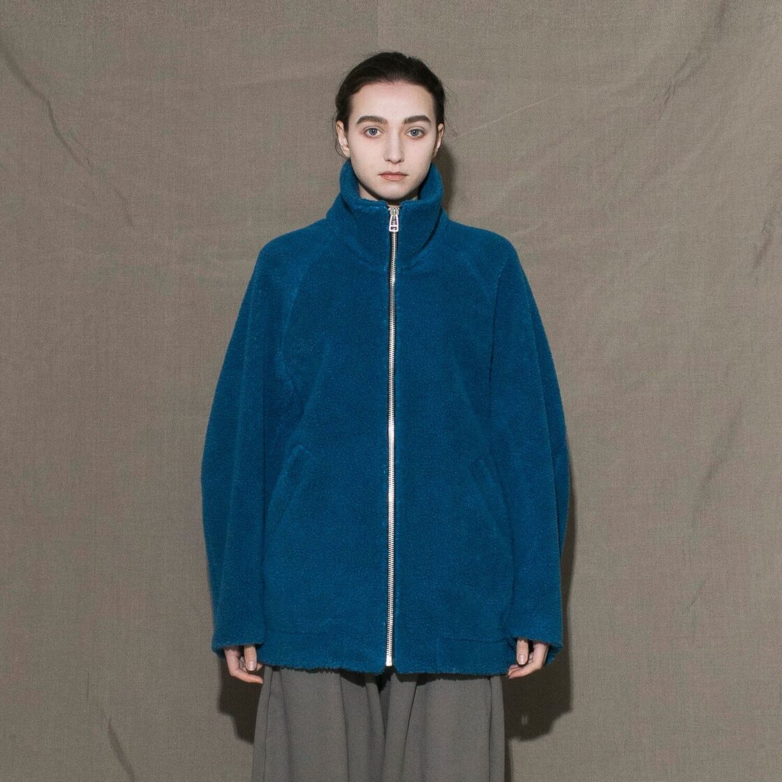 my beautiful landlet VINTAGE SHEEP BOA ZIP BLOUSON(BLUE) WM12 