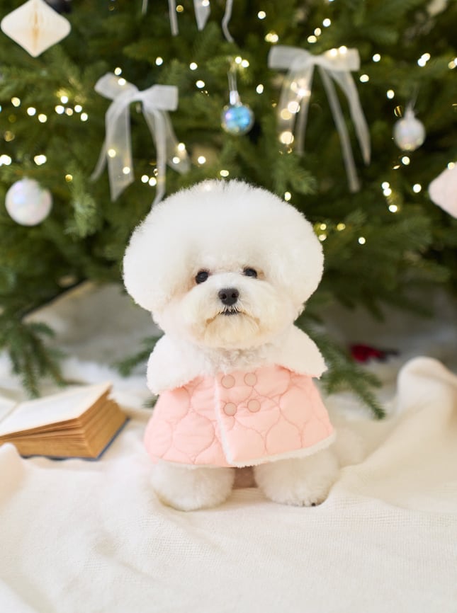 即納【noutti】Soda Padding Poncho (Pink)