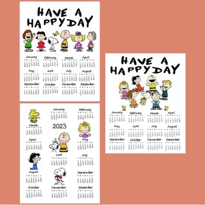 2023 snoopy fabric calendar 3type / 2023年 スヌーピー ピーナッツ ファブリックカレンダー ポスター 韓国雑貨