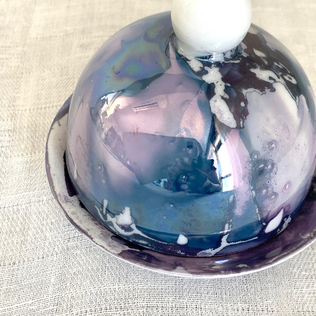 バターケース　ユニオンリムジン　リモージュ窯　フランス 12TWch4