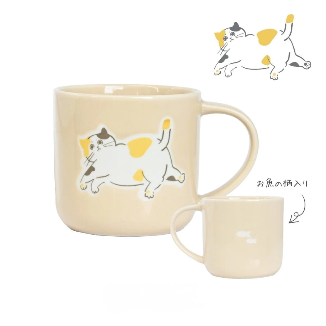 マグカップ｜Mai NEKO 猫雑貨 猫モチーフ 猫柄 猫グッズ おうち時間 プレゼント プチギフト 贈り物 猫好きさんへプレゼント