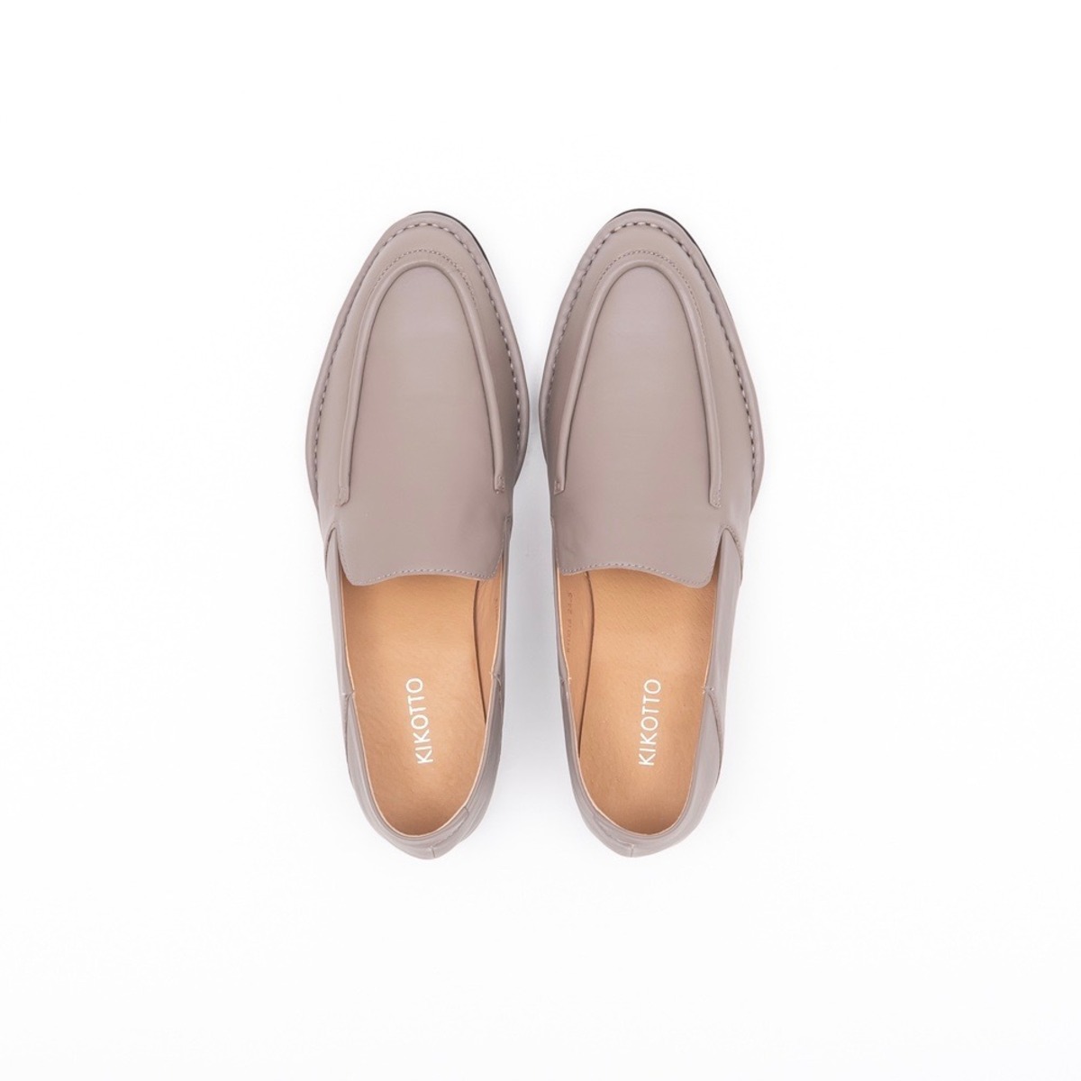 Almond Leather Loafer(グレーベージュ) | TINT TINT & KIKOTTO 