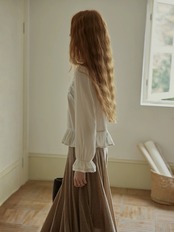 Ancien Velour Lace Frill Blouse F0842