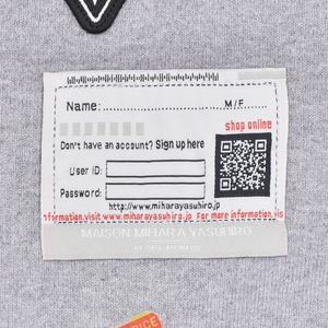 【Maison MIHARA YASUHIRO】PRICE STICKER SWEAT PANTS
