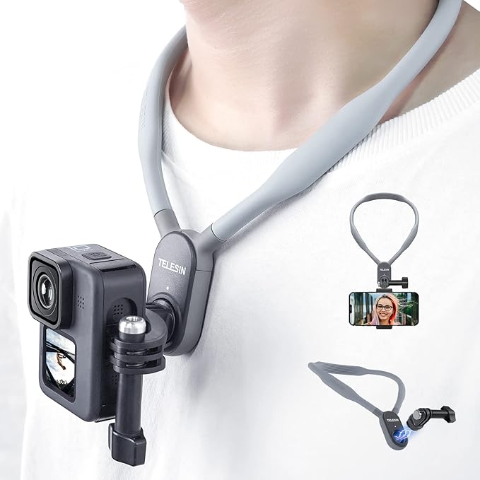 TELESIN公式】 POVネックレス式マウント クイックリリース GoPro用