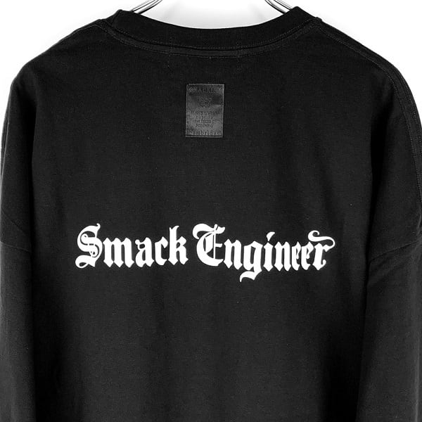 SMACK ENGINEER プリント カットソー 長袖Tシャツ BLACK M