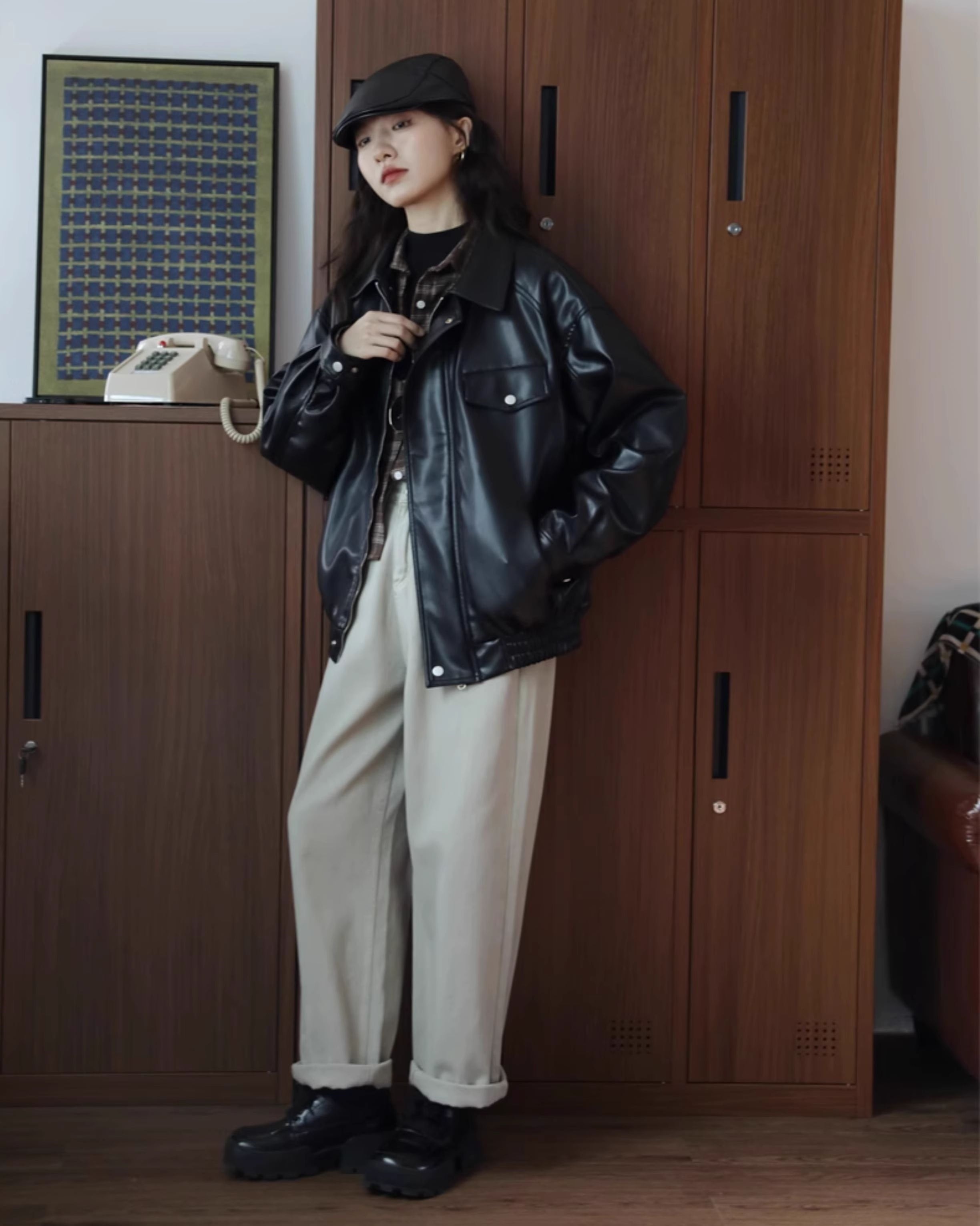 レトロレザージャケット【G4152】 | Fecaco - メンズ＆レディース