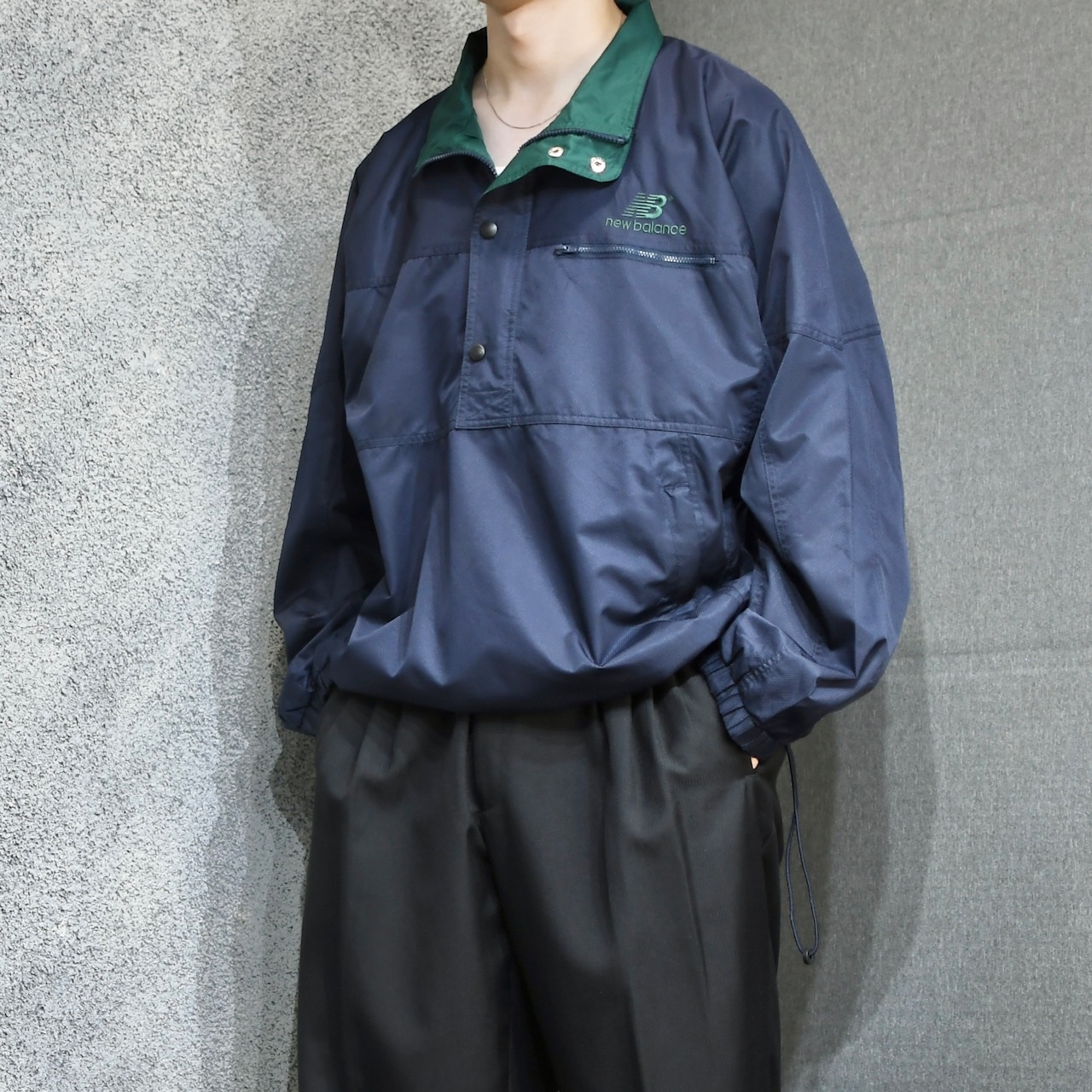 New Balance half snap design nylon pullover