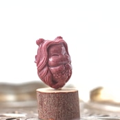 アラシャン瑪瑙 人魚彫刻 - 静謐 幻想 一点物 天然石 ビーズパーツ G1005