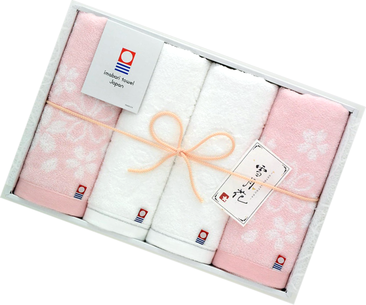 雪月花 フェイスタオル4枚／Setsugekka gift set | 今治タオルの通販