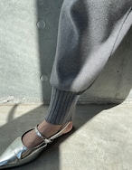 【25aw・再販】Rib-hem Knit Jogger Pants_Gray・Black