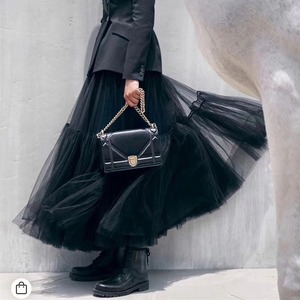 ビッグスイング　ロング　チュールスカート〈３カラー サイズ F 〉