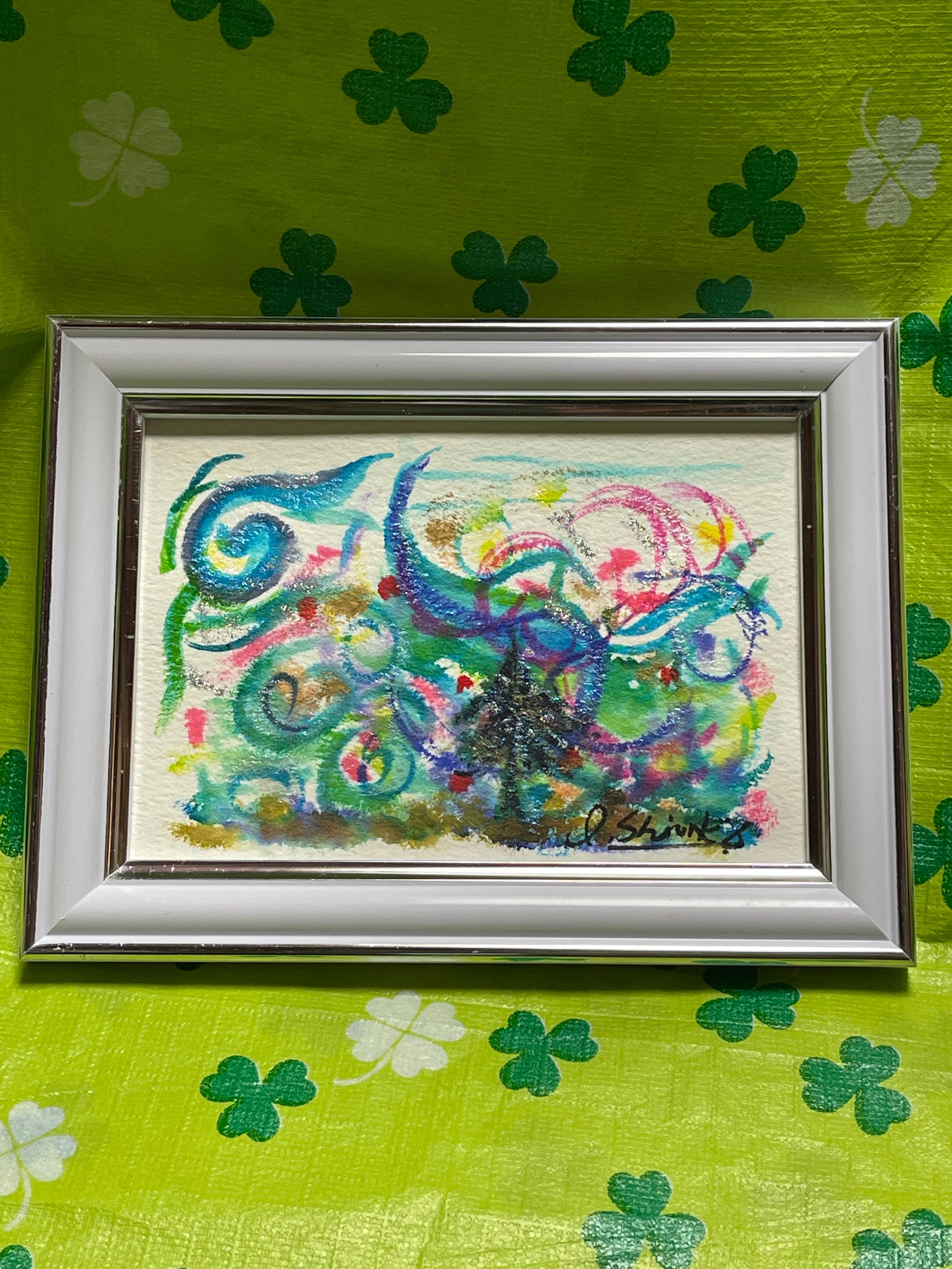 アート 木 絵画 天上の森 既に自らが至福であったと気づく サイズ 240