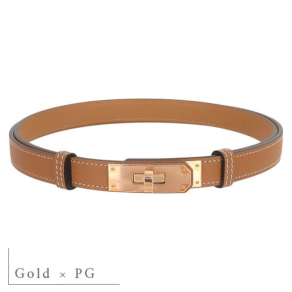 New HERMES エルメス ベルト ケリー 18 ケリーベルト ヴォーエプソン 9
