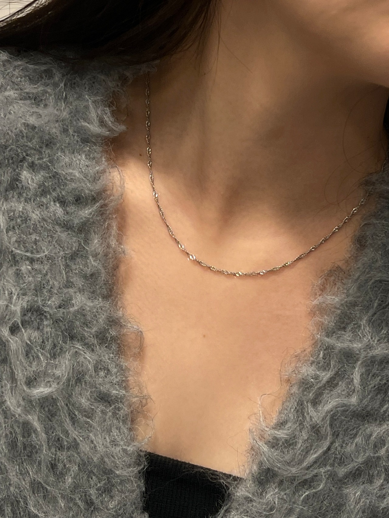 Screw chain necklace