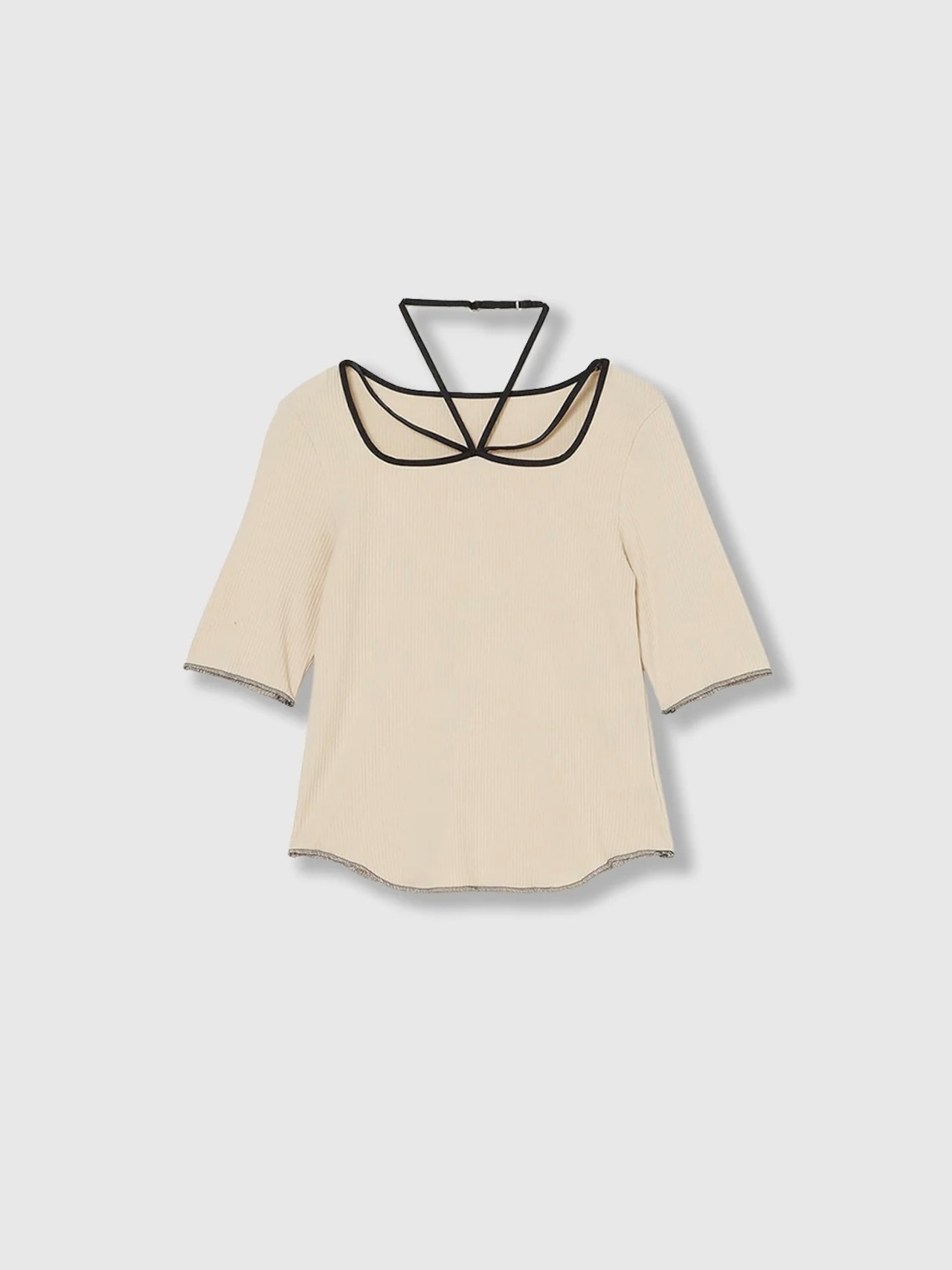 【26SS】THINGS THAT MATTER シングスザットマター / リブトップス / CHOKER STRAP SQUARE TOPS - 13
