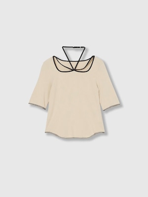 【26SS】THINGS THAT MATTER シングスザットマター / リブトップス / CHOKER STRAP SQUARE TOPS