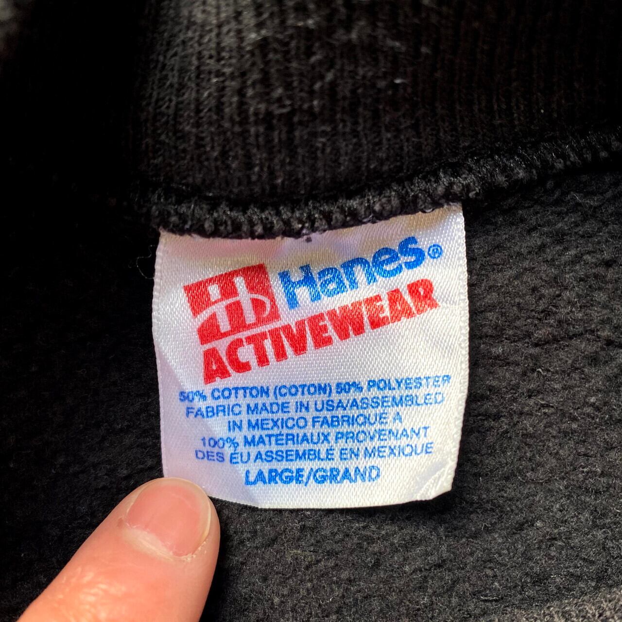 90s　Hanes　ヘインズ　Activewear ヘインズロゴ　企業ロゴ