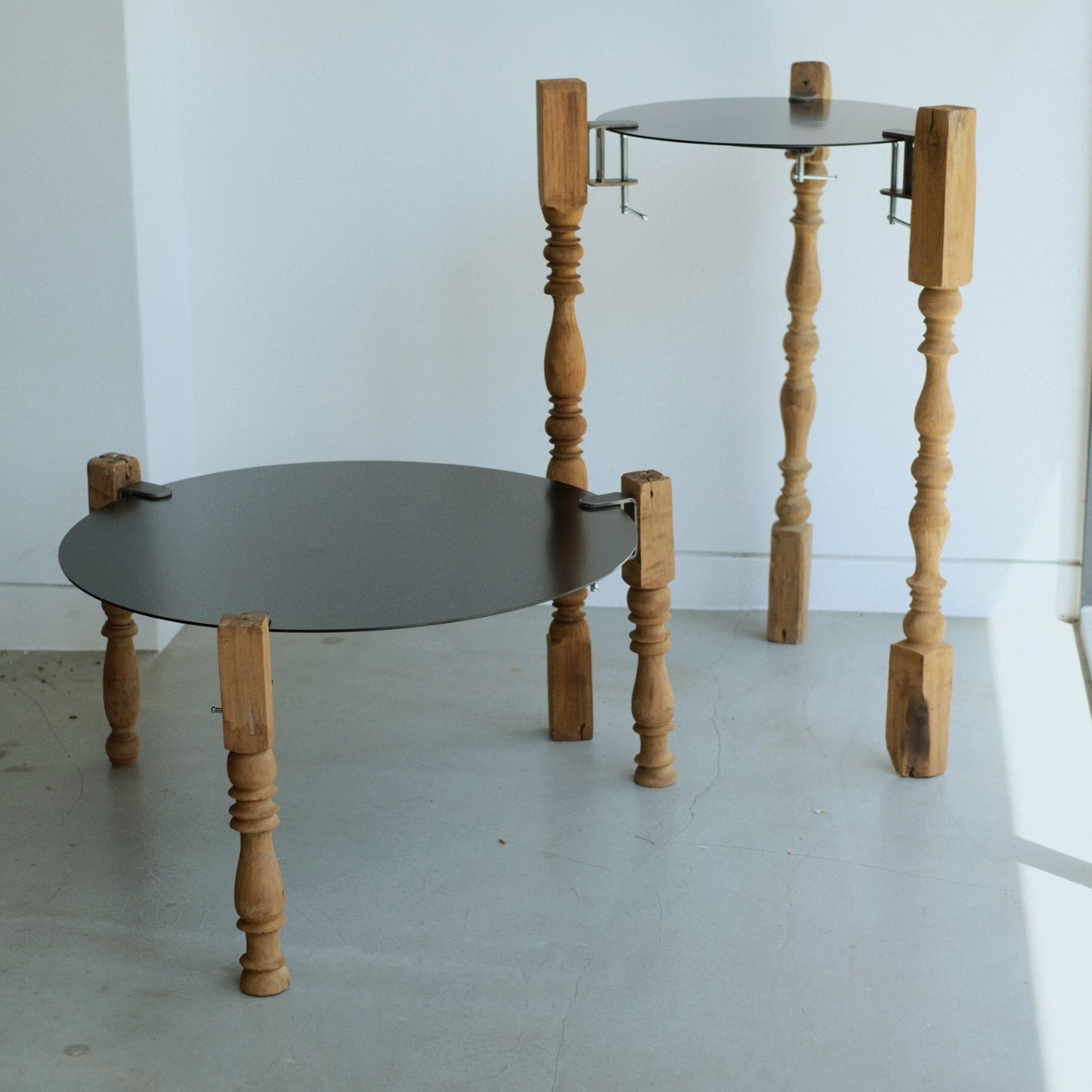 センターテーブル・ローテーブル VONA wooden spindle CLAMP TABLE / LOW VONA wooden spindle CLAMP TABLE / LOW | WEST VILLAGE TOKYO