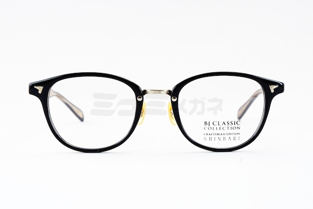 【津田健次郎さん着用】BJ CLASSIC メガネ SHINBARI SH-C548 C-1-1 ウェリントン セルロイド クラシカル ヴィンテージ 芯張り BJクラシック 鯖江 日本製 正規品-2枚目