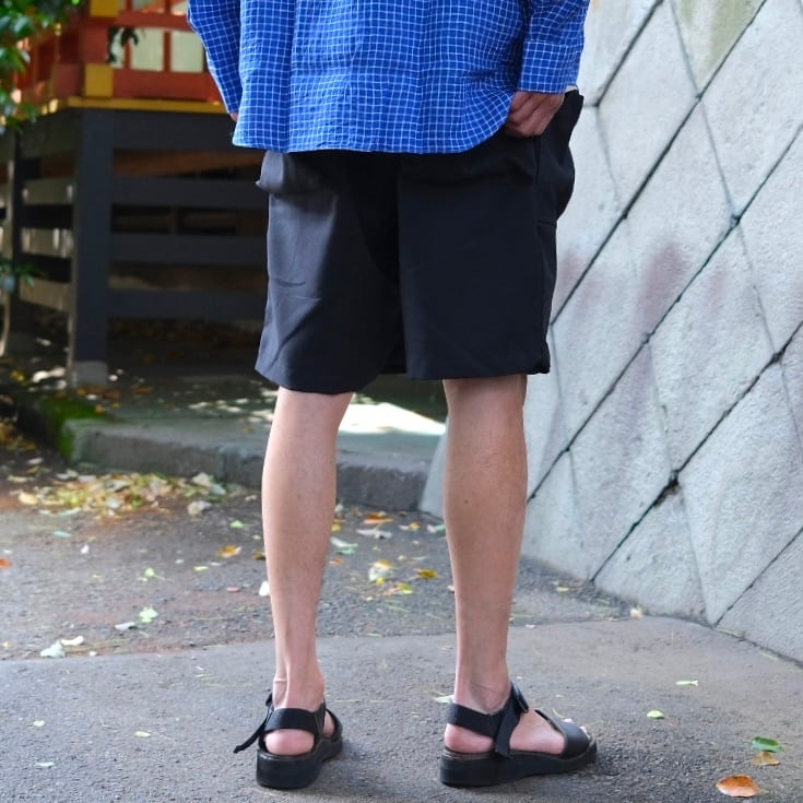SASSAFRAS(ササフラス) / Overgrown Fatigue Pants 1/2 Woolino -Black