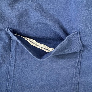 90s BVD Pocket TEE 無地Tシャツ USA製 シングルステッチ 耳付きポケット 古着