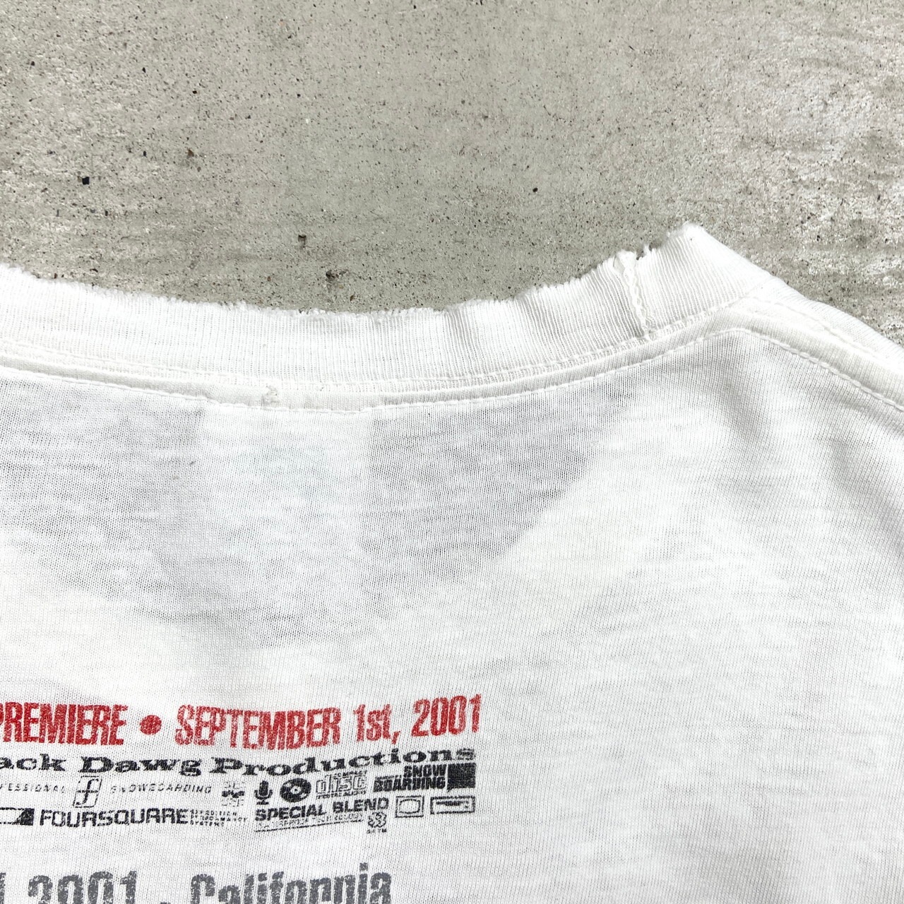 00年代 FORUM SNOWBOARDS TRUE LIFE フォトプリントTシャツ 