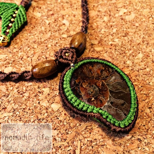 Ammonite Necklace//No.100