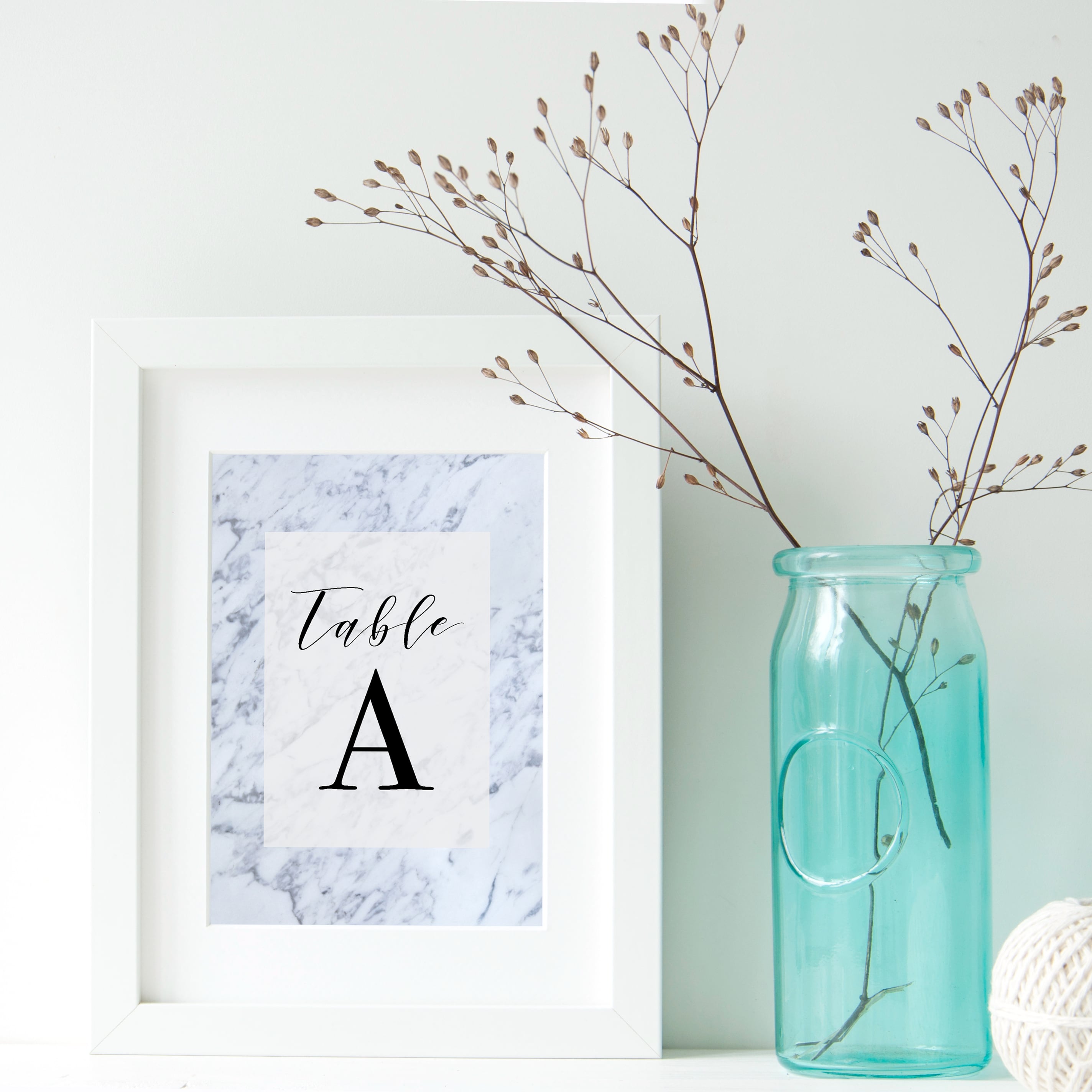 席札 83円~/部 【大理石マーブル】│無料テーブルナンバー | DIY store PBW