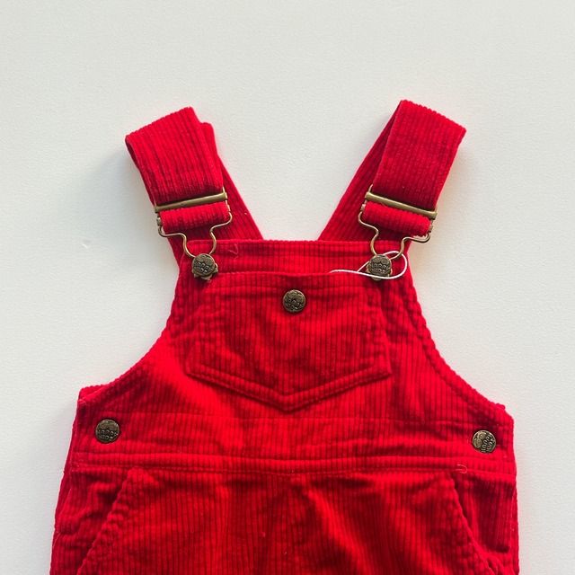 【18m】 vintage  overall 　/　Red　corduroy　B2-11