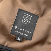 本革 G-Stage ジーステージ 羊革 パッチポケット 3B レザー テーラードジャケット M/ワインレッド系 メンズ