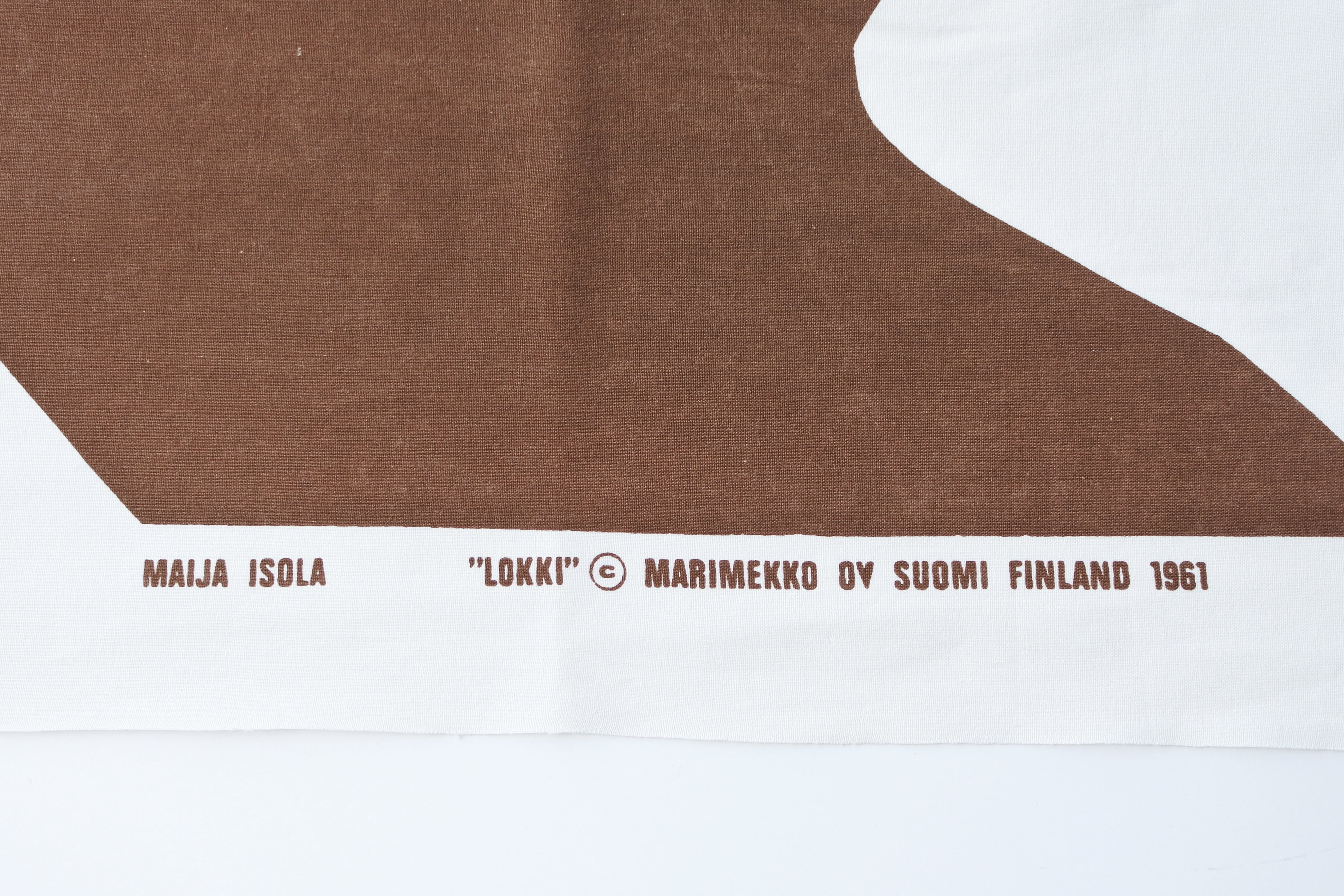 LOKKI ヴィンテージ ファブリック！ vintage MARIMEKKO LOKKI fabric brown / ヴィンテージ