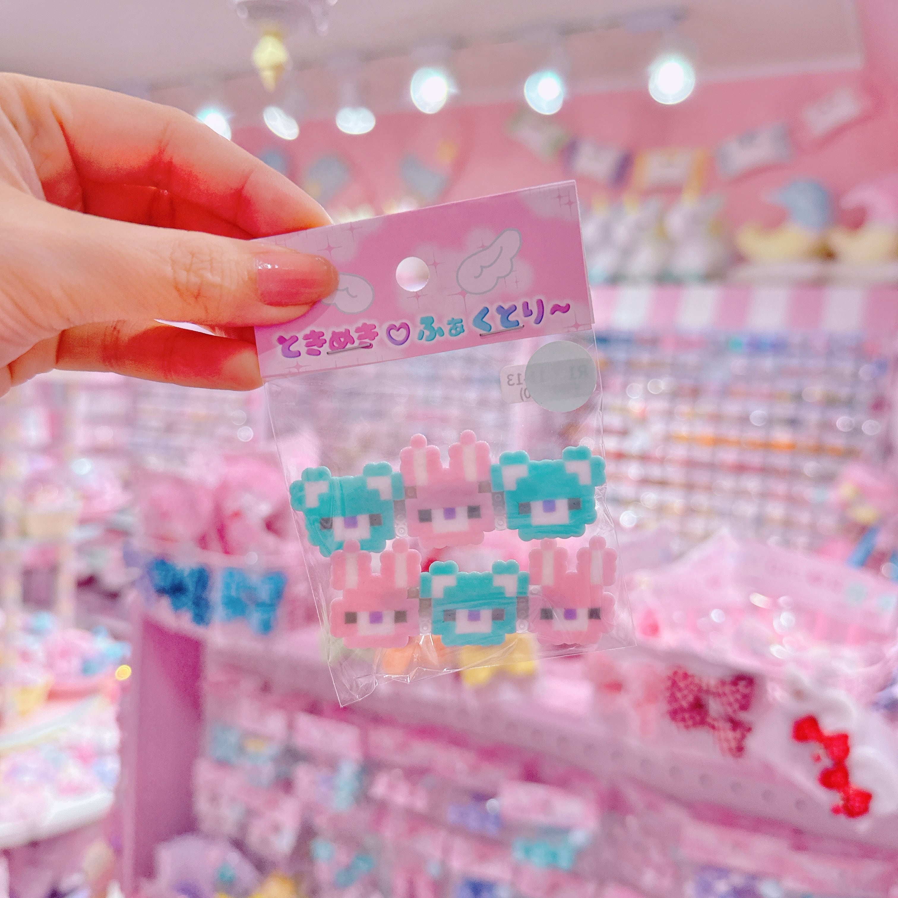 【R1】11-13うさくまちゃんツインヘアクリップ